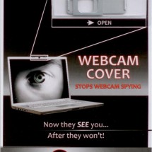 silver webcam cover