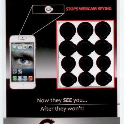 black webcam cover static stickers